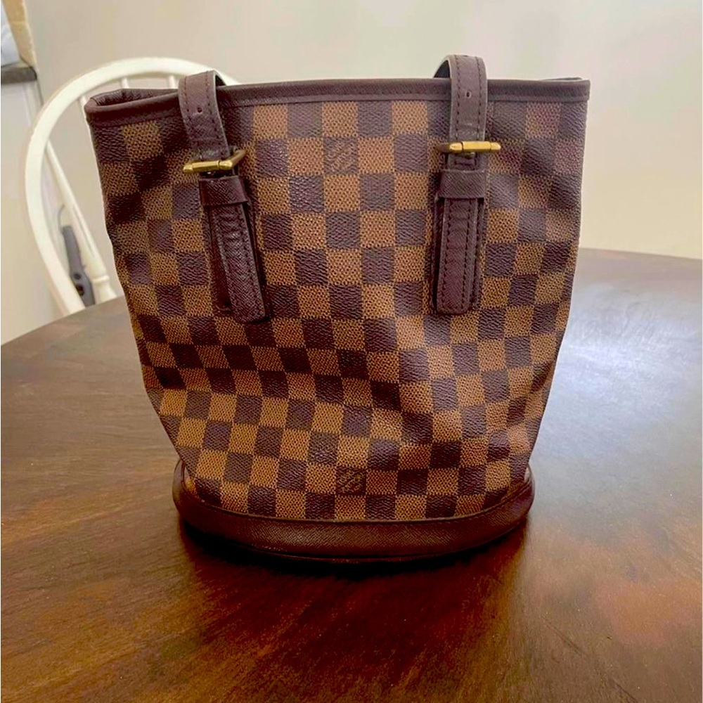 Louis Vuitton Marais Bucket Bag Damier Brown